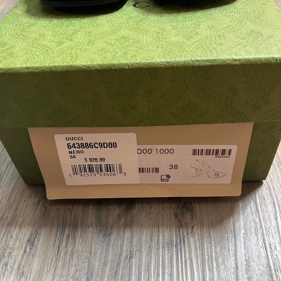 NEW Gucci Mid Heel Black Pumps Heels with Horsebit size 38 - Picture 6 of 7